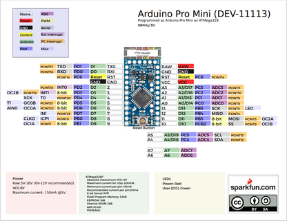 Arduino Pro Mini 328 - 5V/16MHz